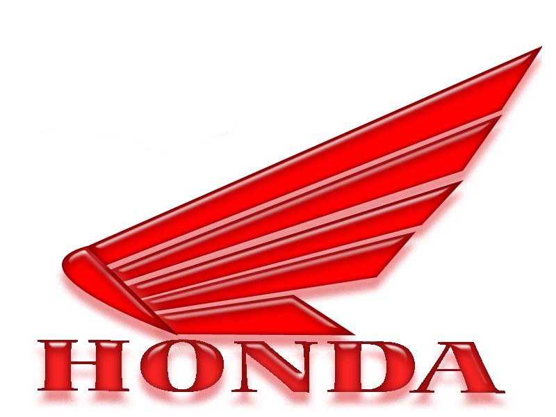 Honda logo with red wing