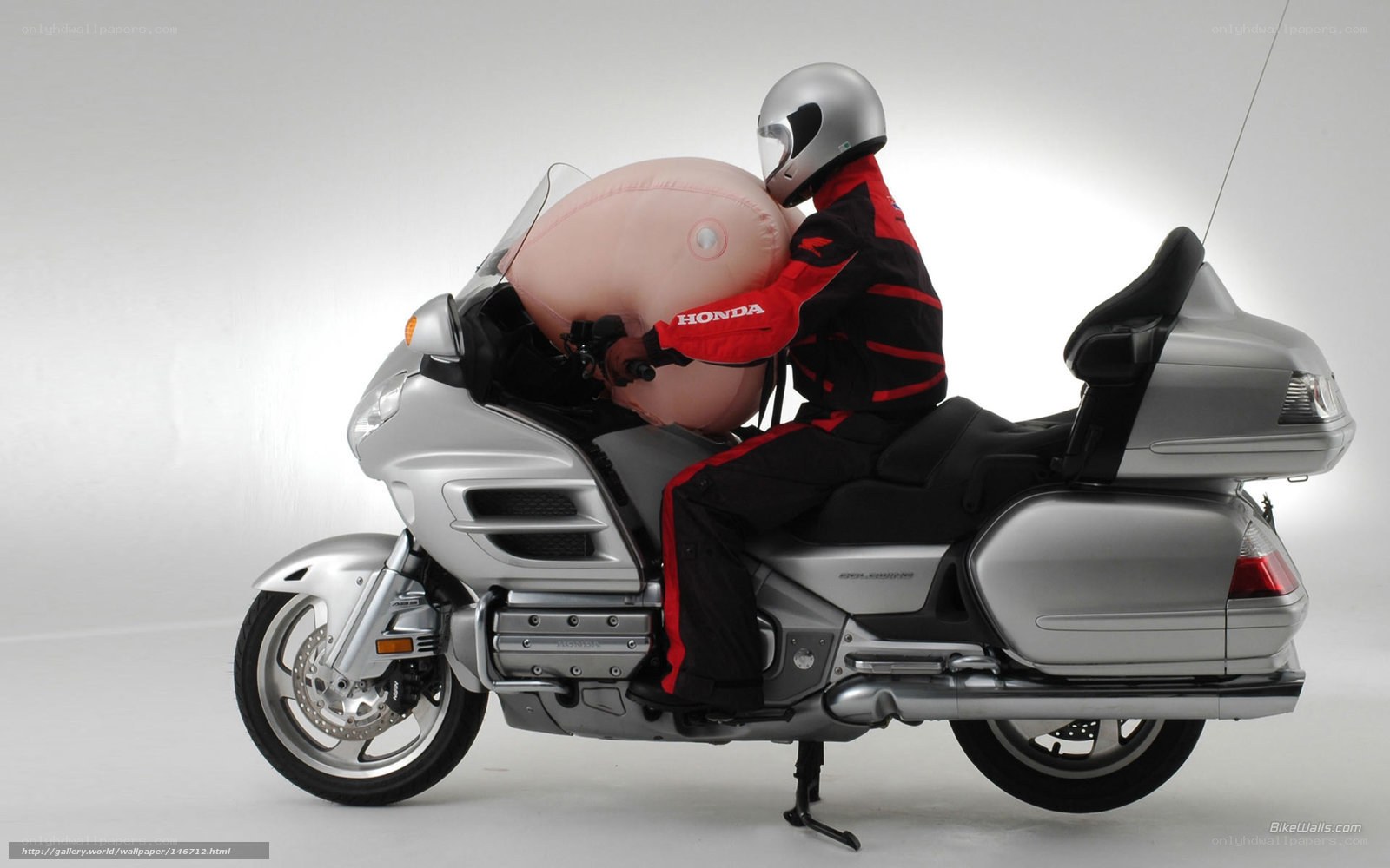 Honda motorcycle airbag test