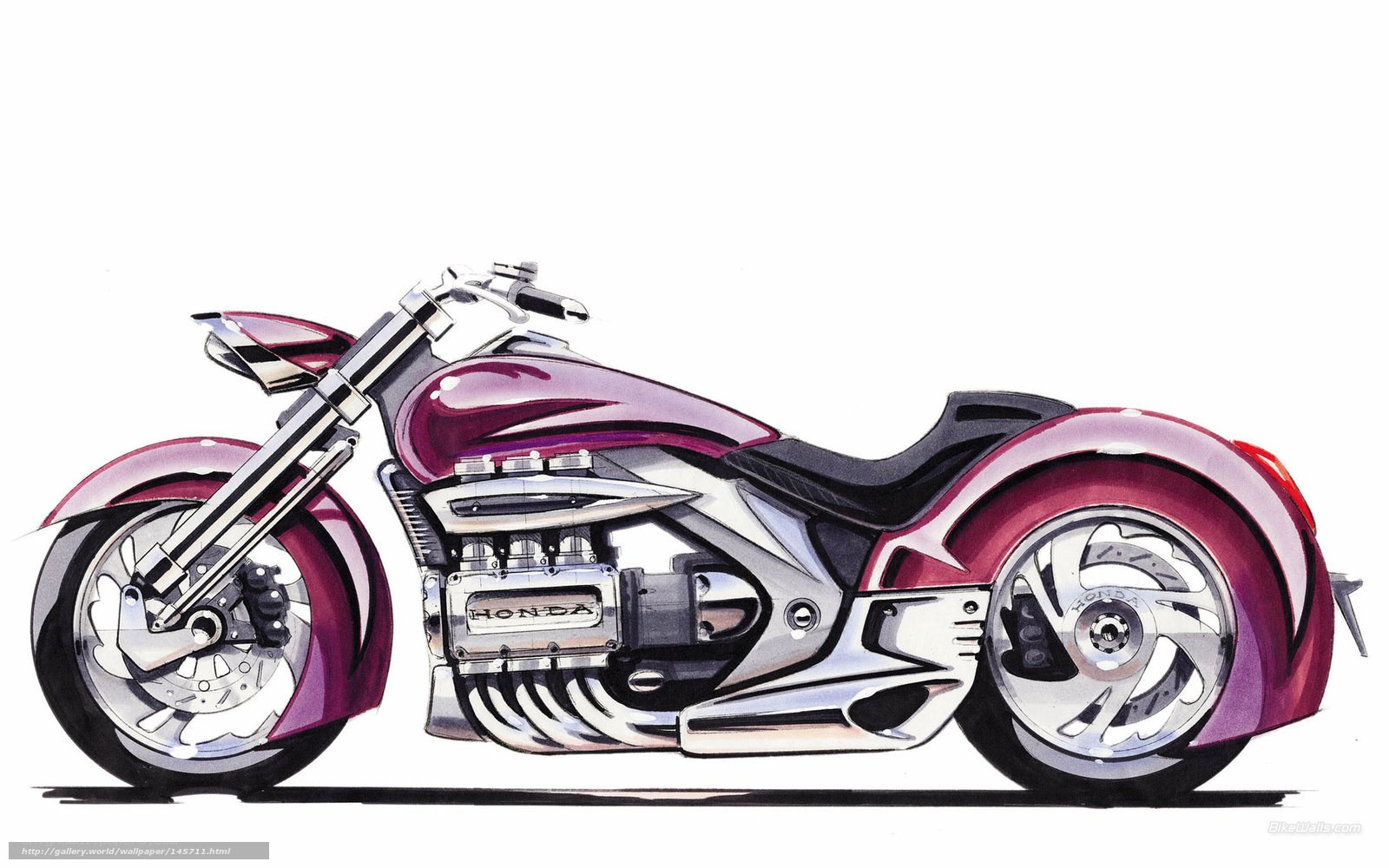Honda motorcycle design sketch