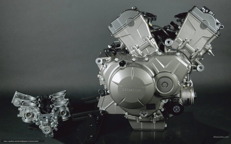 Honda Motorcycle Engine — Silver