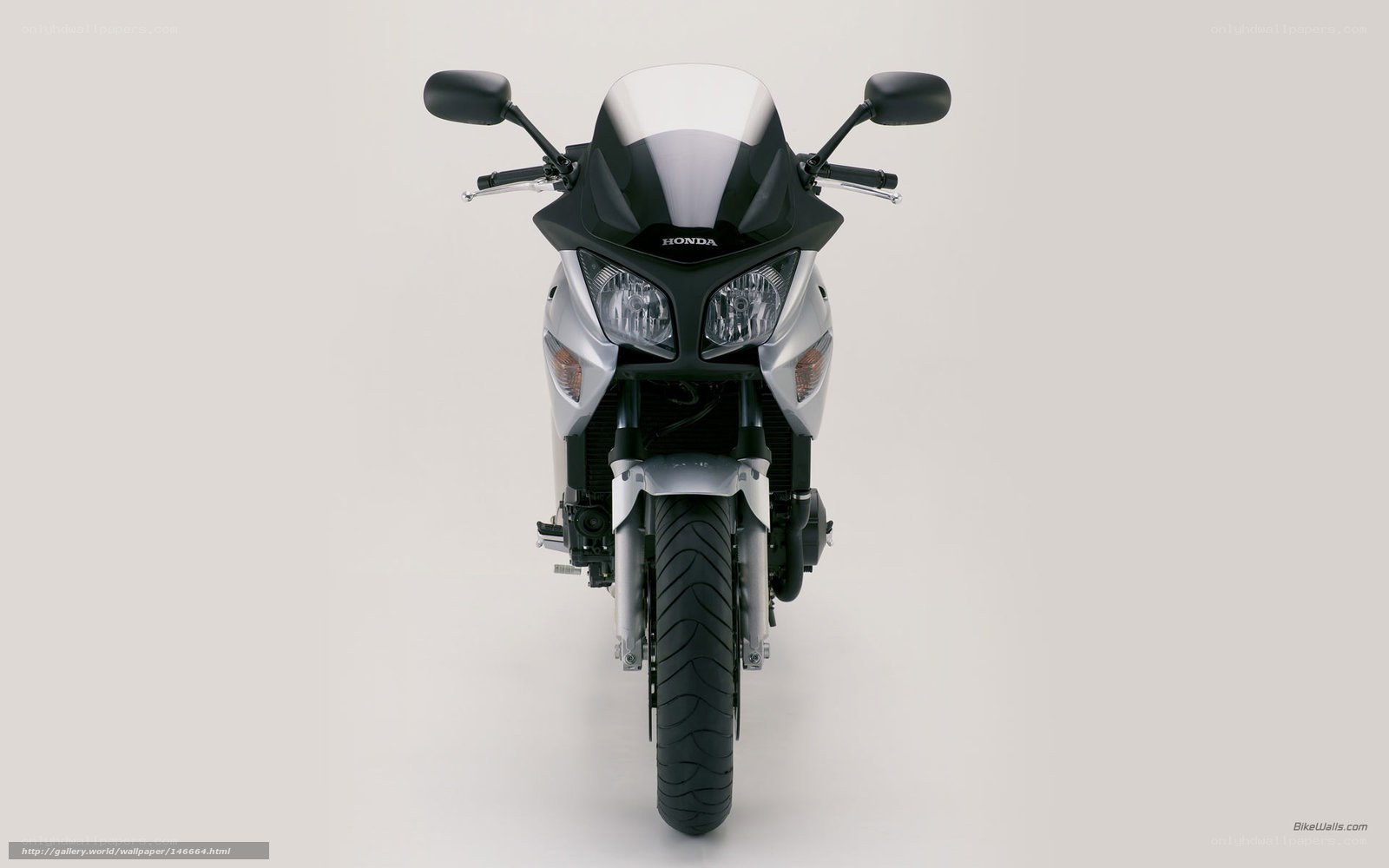 Honda motorcycle front view