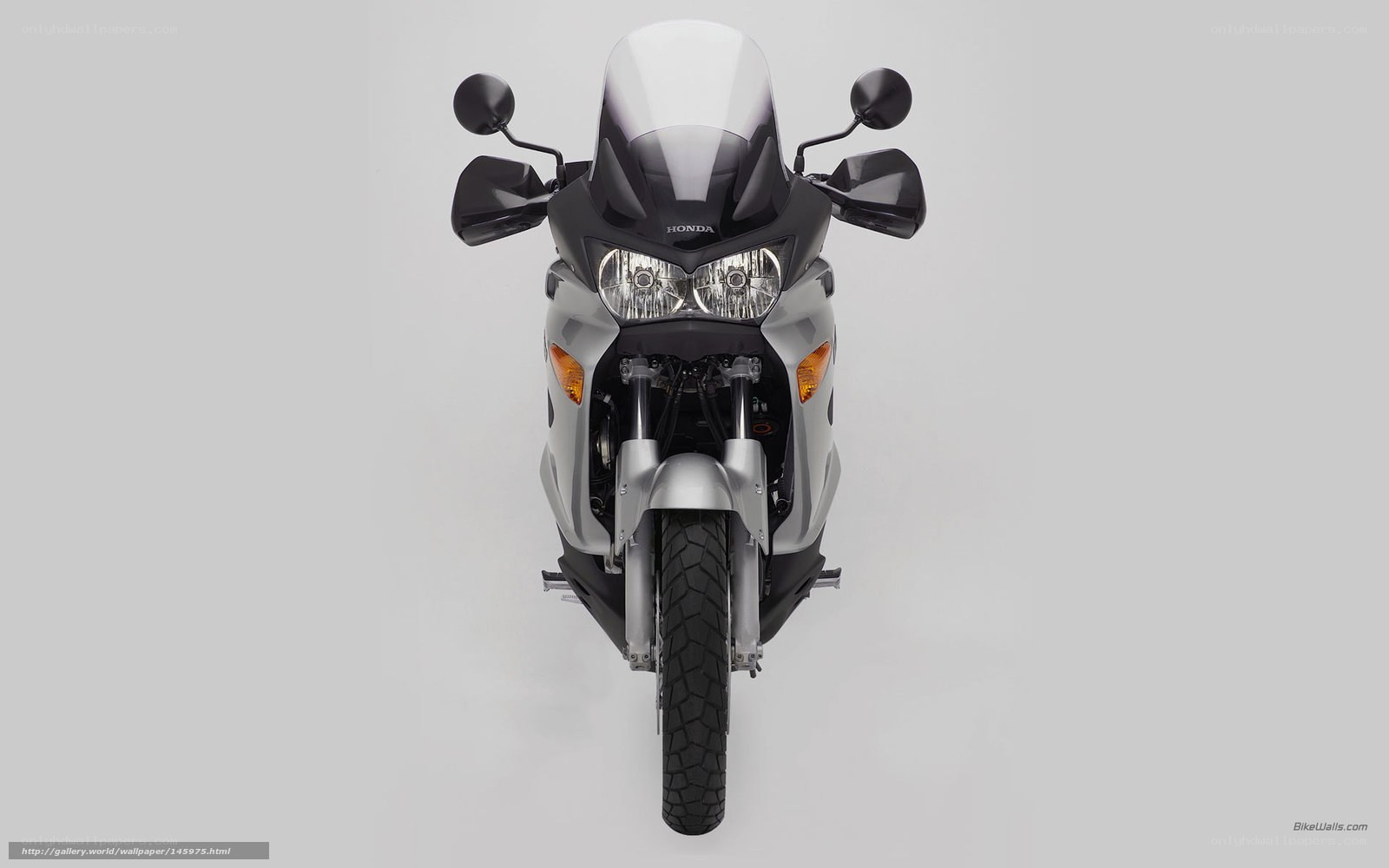 Honda motorcycle front view