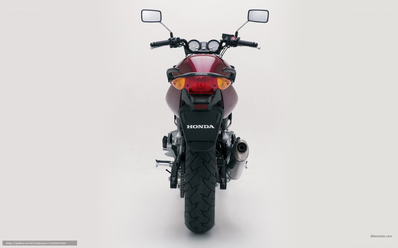 Honda motorcycle rear view