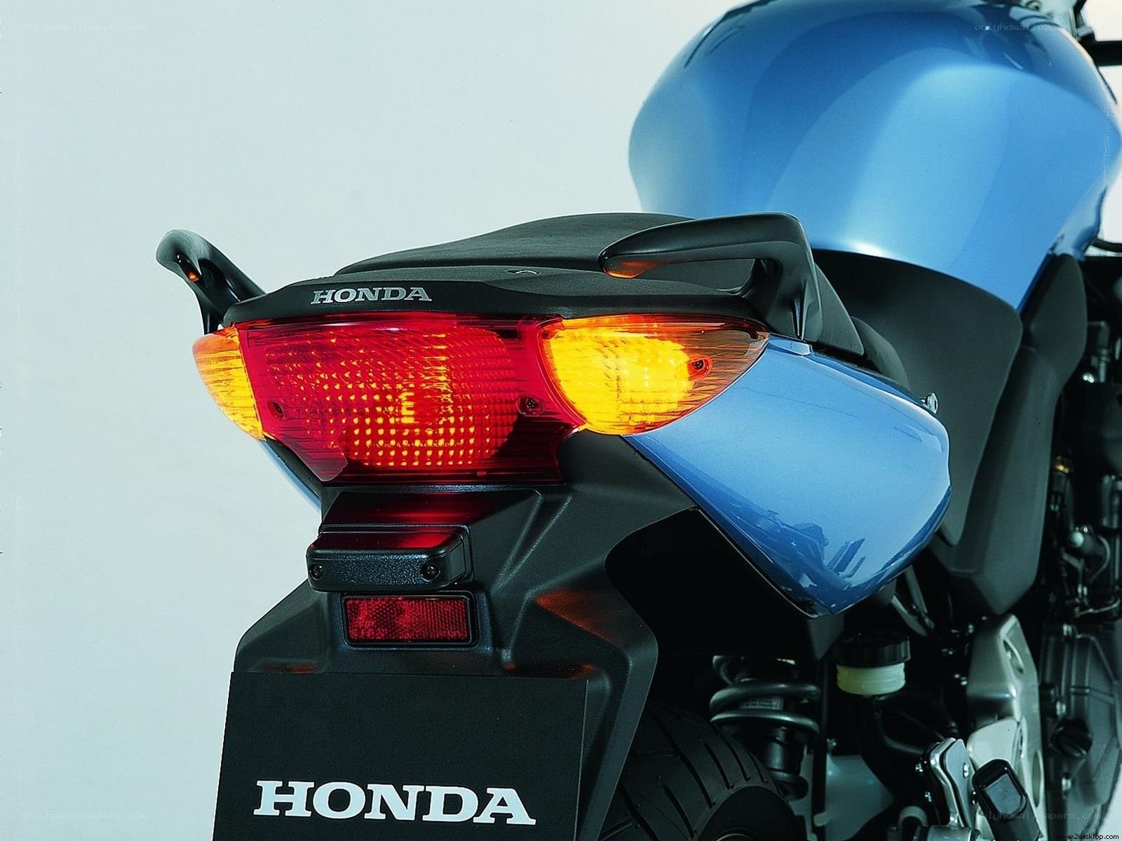 Honda motorcycle rear view