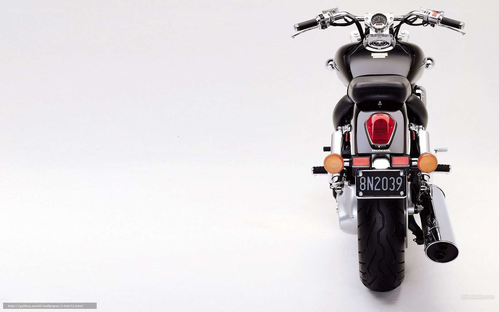Honda motorcycle rear view