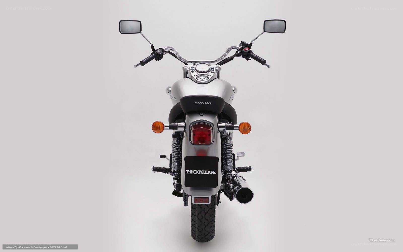 Honda motorcycle rear view