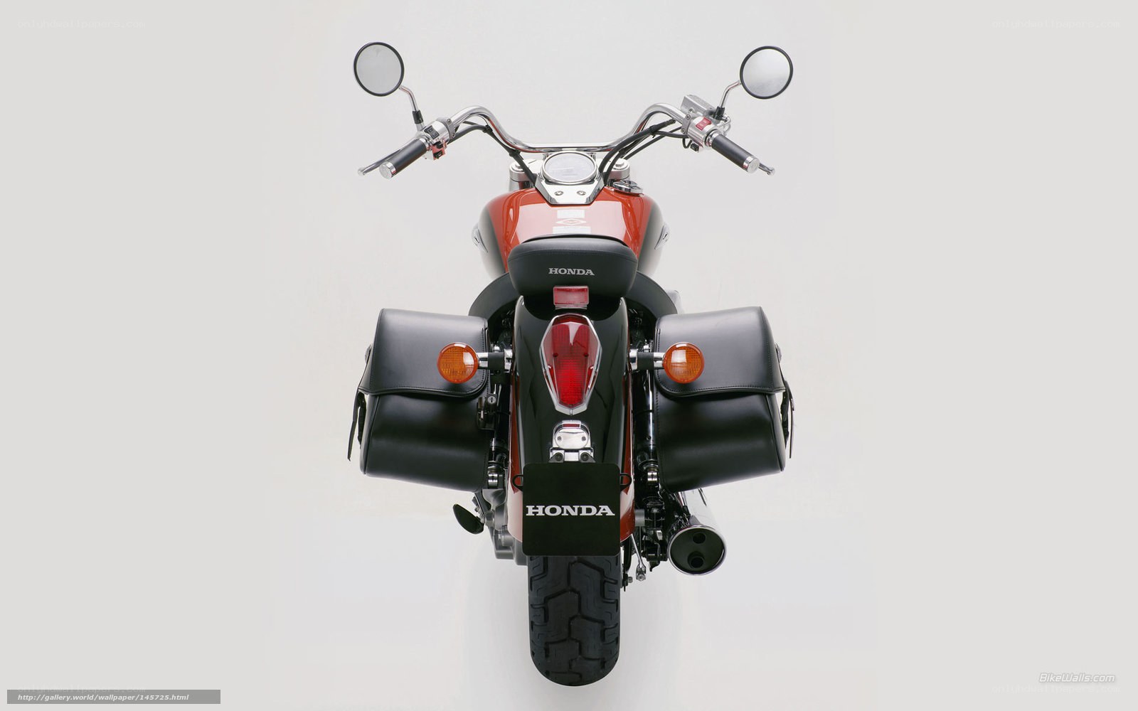Honda motorcycle rear view