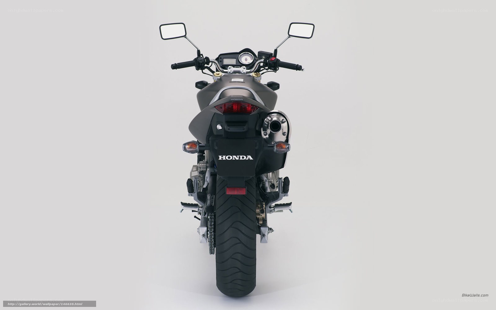 Honda motorcycle rear view