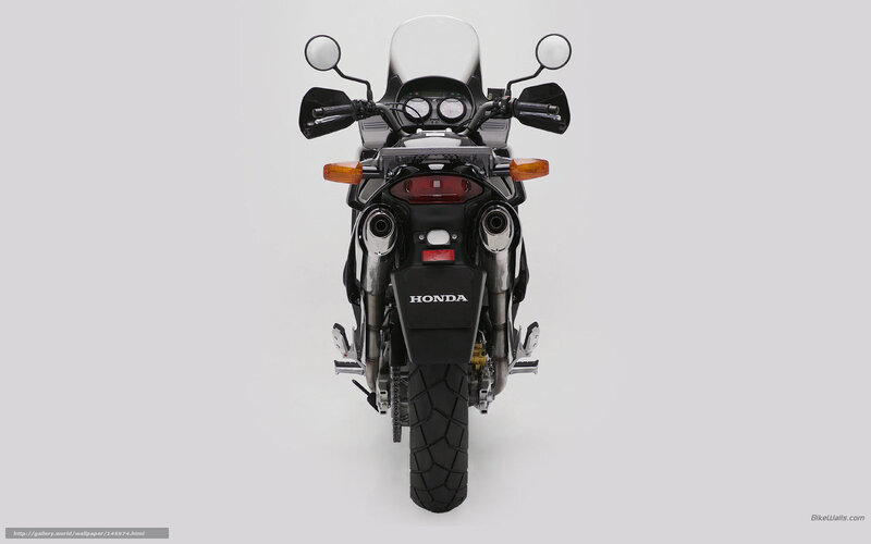 Honda Motorcycle Rear View — Black
