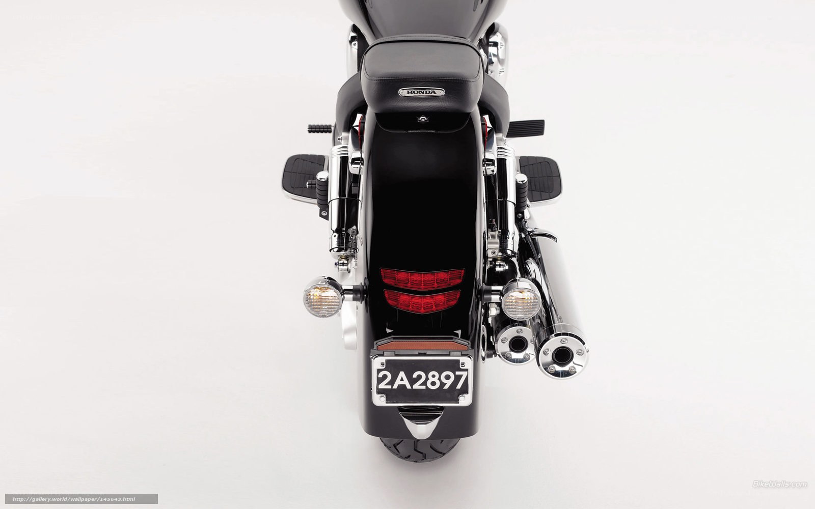Honda motorcycle rear view