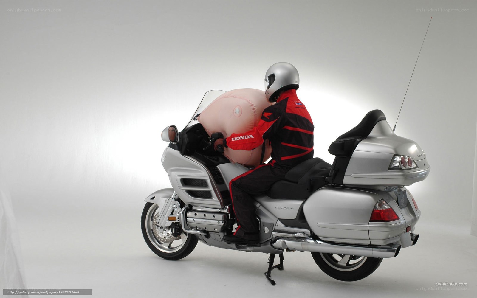 Honda motorcycle with airbag