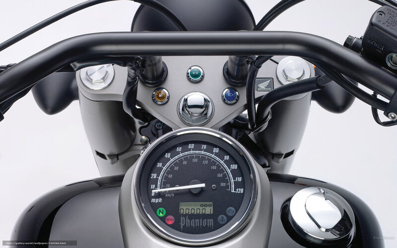 Honda Phantom motorcycle dashboard