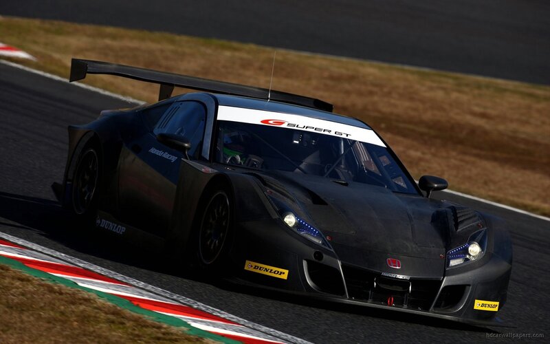 Honda race car on track