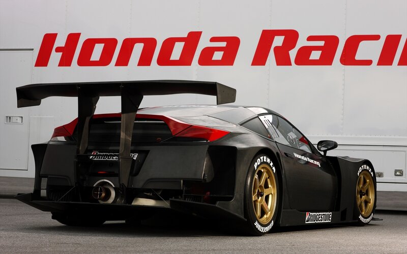 Honda race car rear view