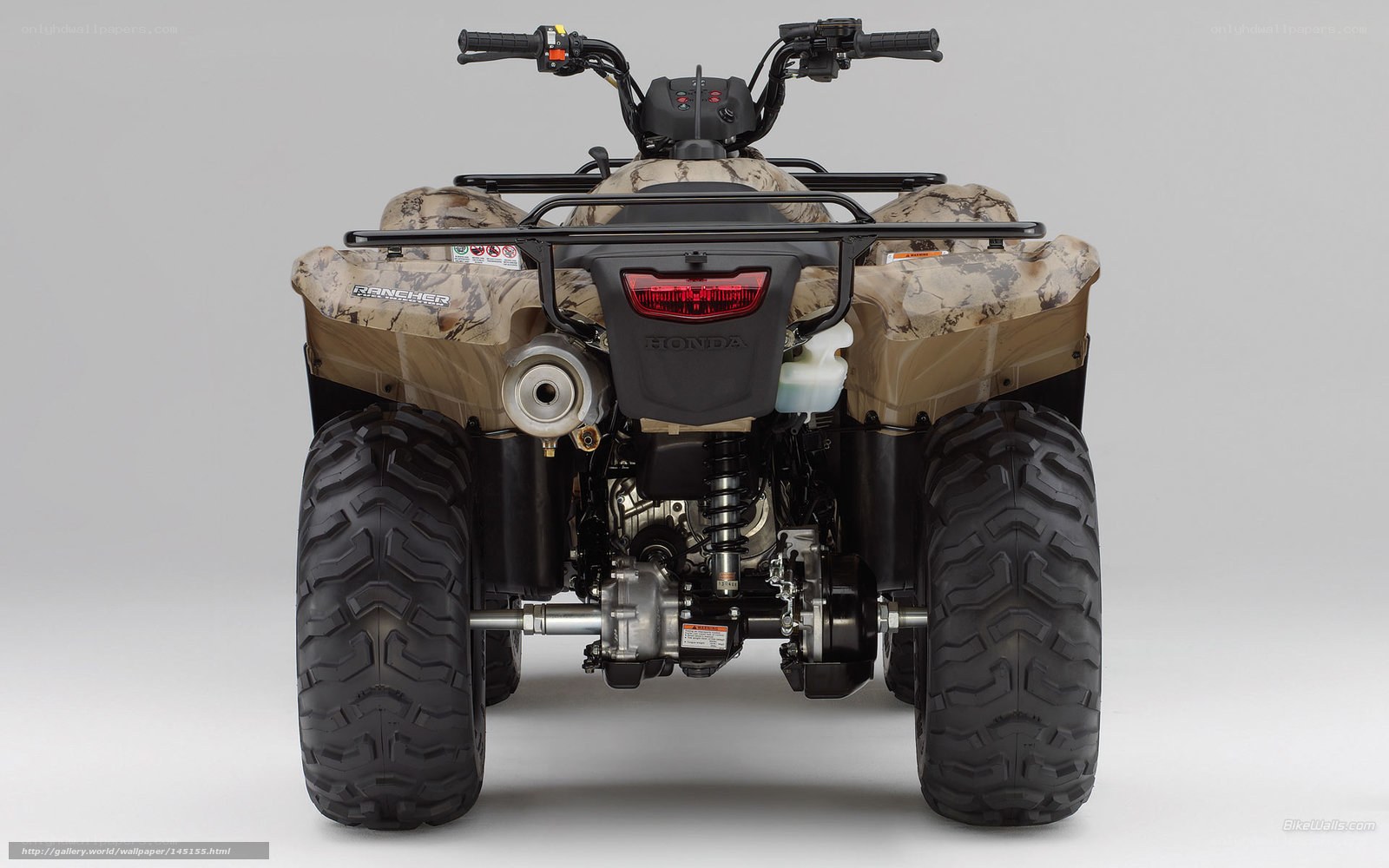 Honda Rancher ATV rear view