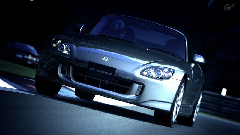 Honda S2000 at night