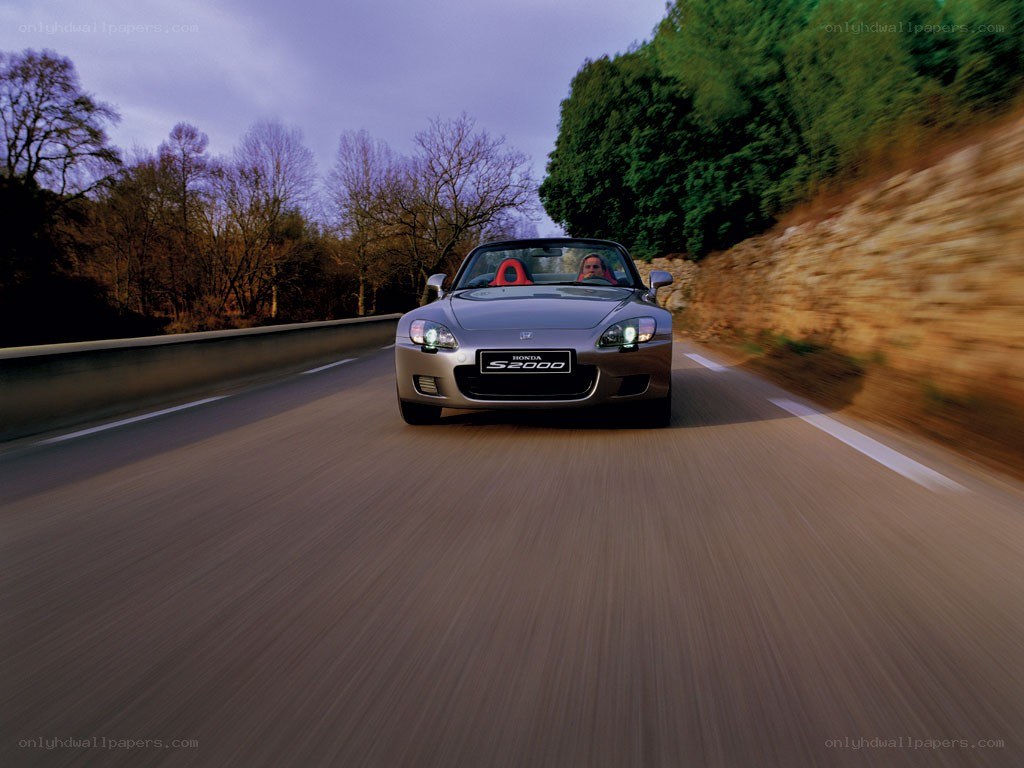 Honda S2000 on a winding road