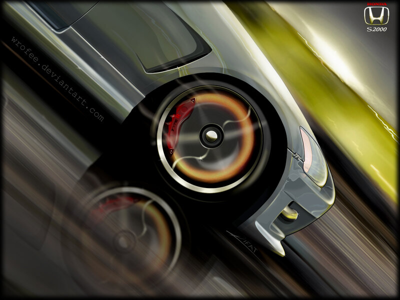 Honda S2000 speed art