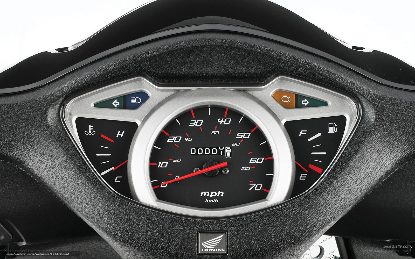 Honda scooter dashboard close-up