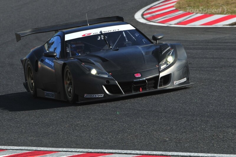 Honda Super GT race car on track