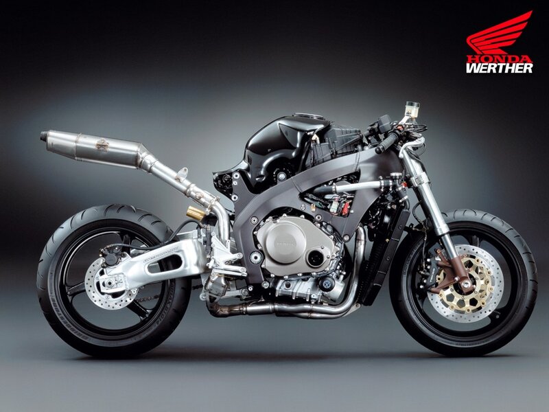 Honda Werther Motorcycle — Black