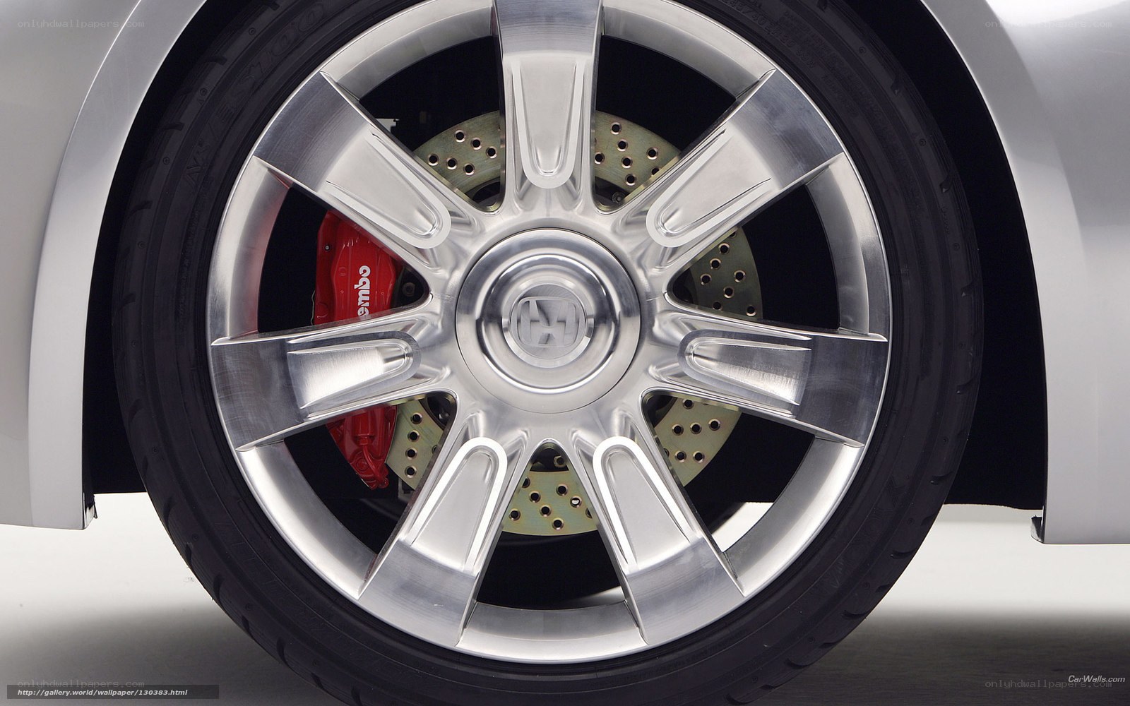 Honda wheel with Brembo brakes