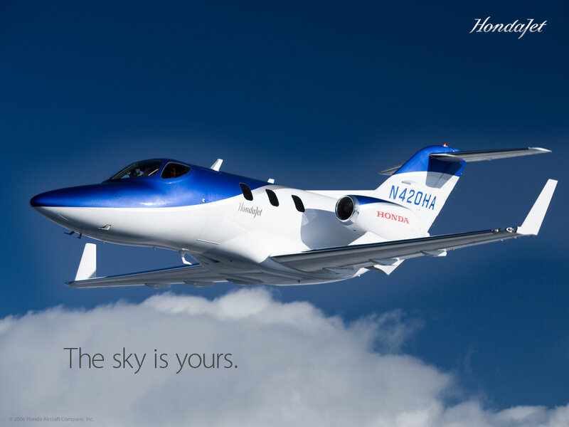 HondaJet Aircraft — Blue