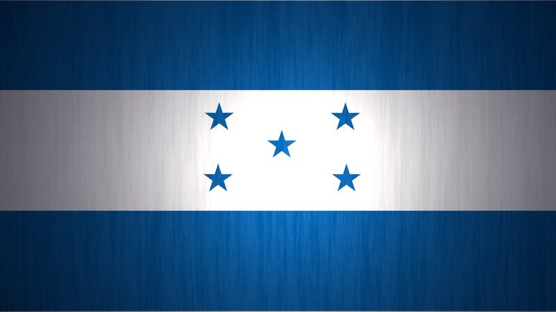 Honduras flag with stars