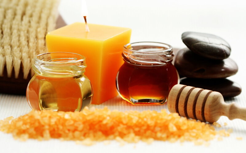 Honey and Spa Items — Yellow