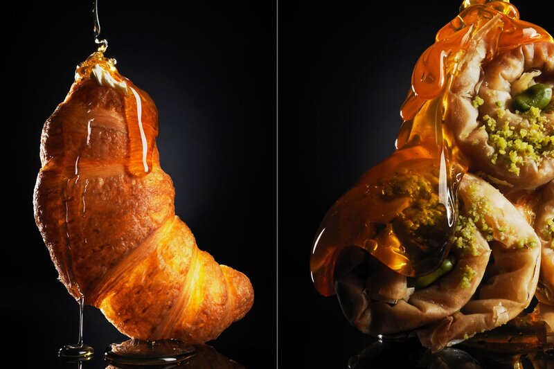 Honey-drenched pastries