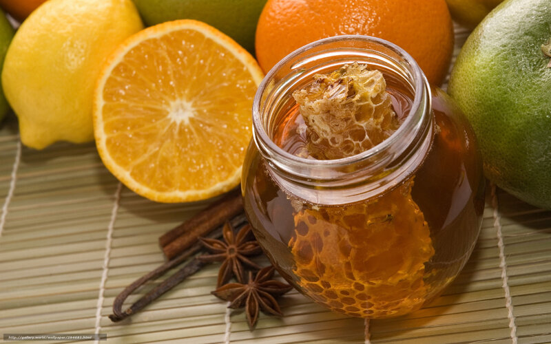 Honey Jar with Citrus