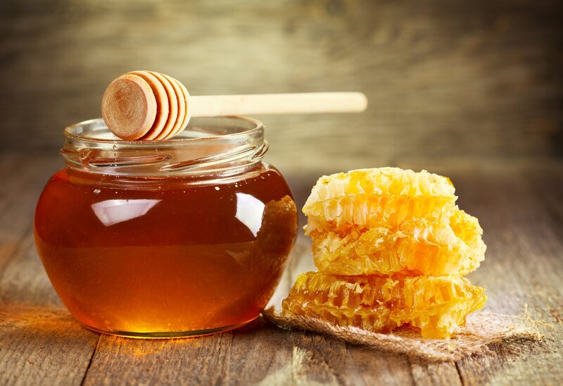 Honey Jar with Comb