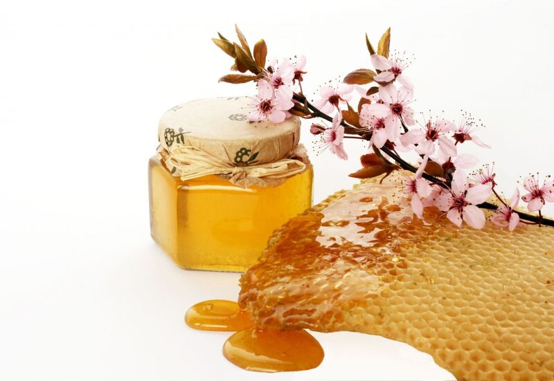 Honey Jar with Honeycomb