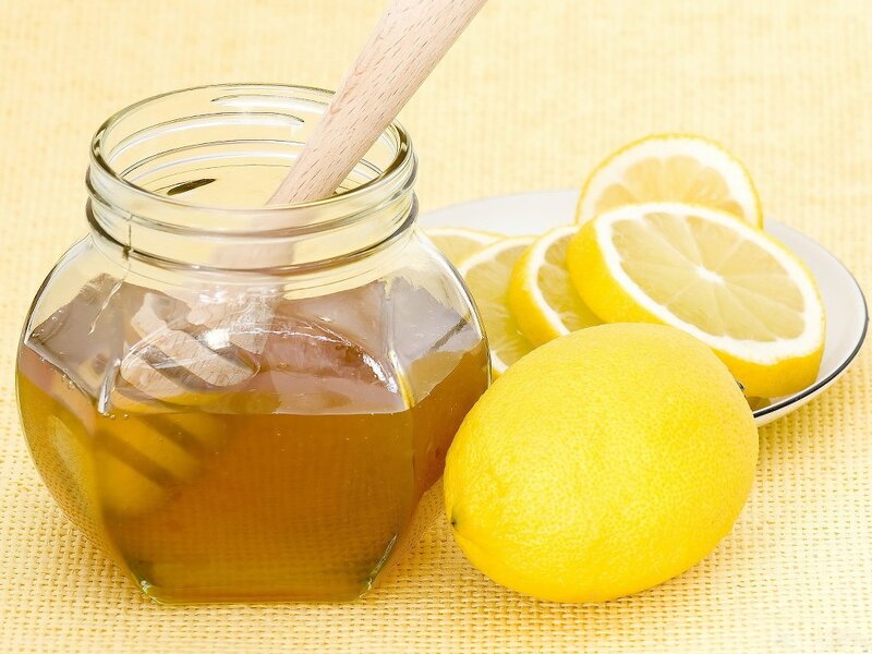 Honey Jar with Lemons