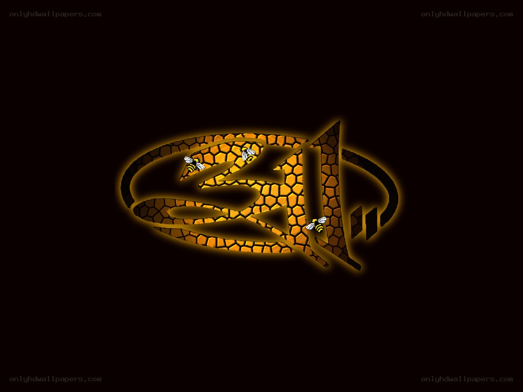 honeycomb logo with bees