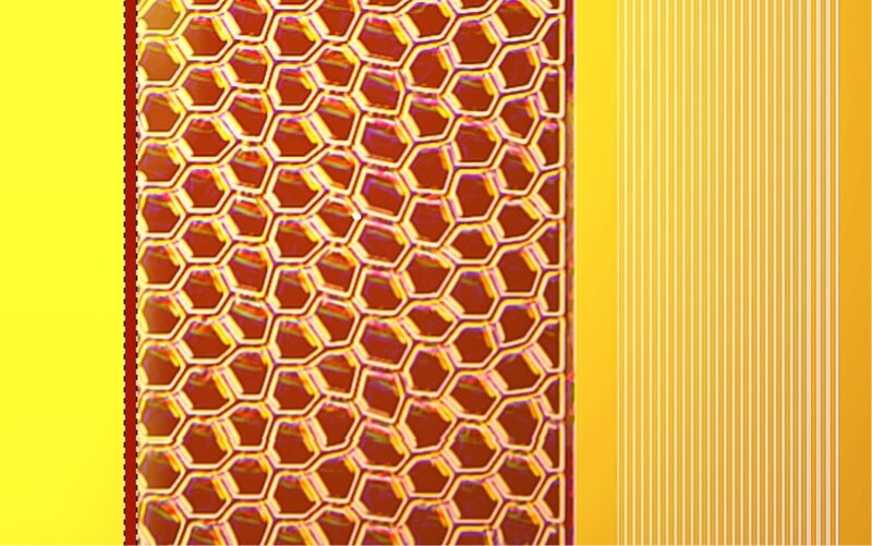Honeycomb Pattern — Yellow