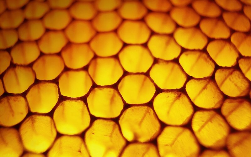 Honeycomb Structure — Yellow, Warm