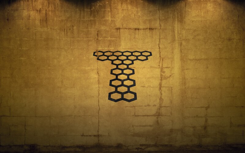 honeycomb t logo