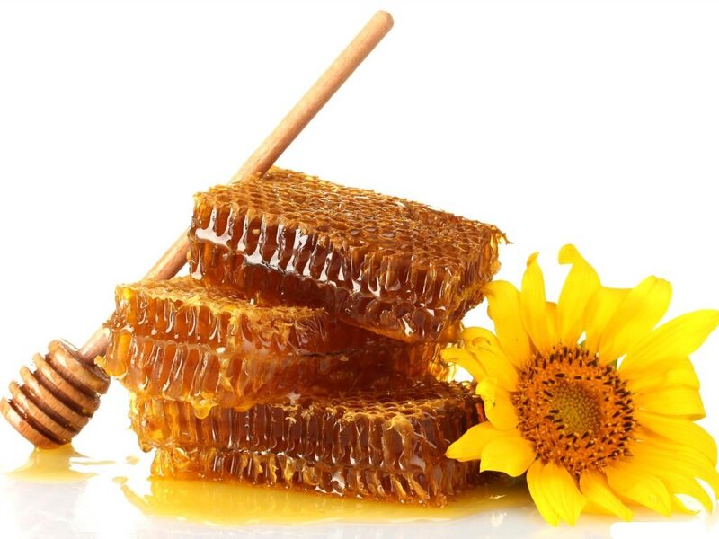 Honeycomb with Honey — Yellow