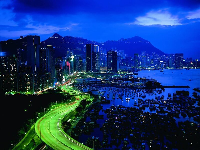 Hong Kong at night