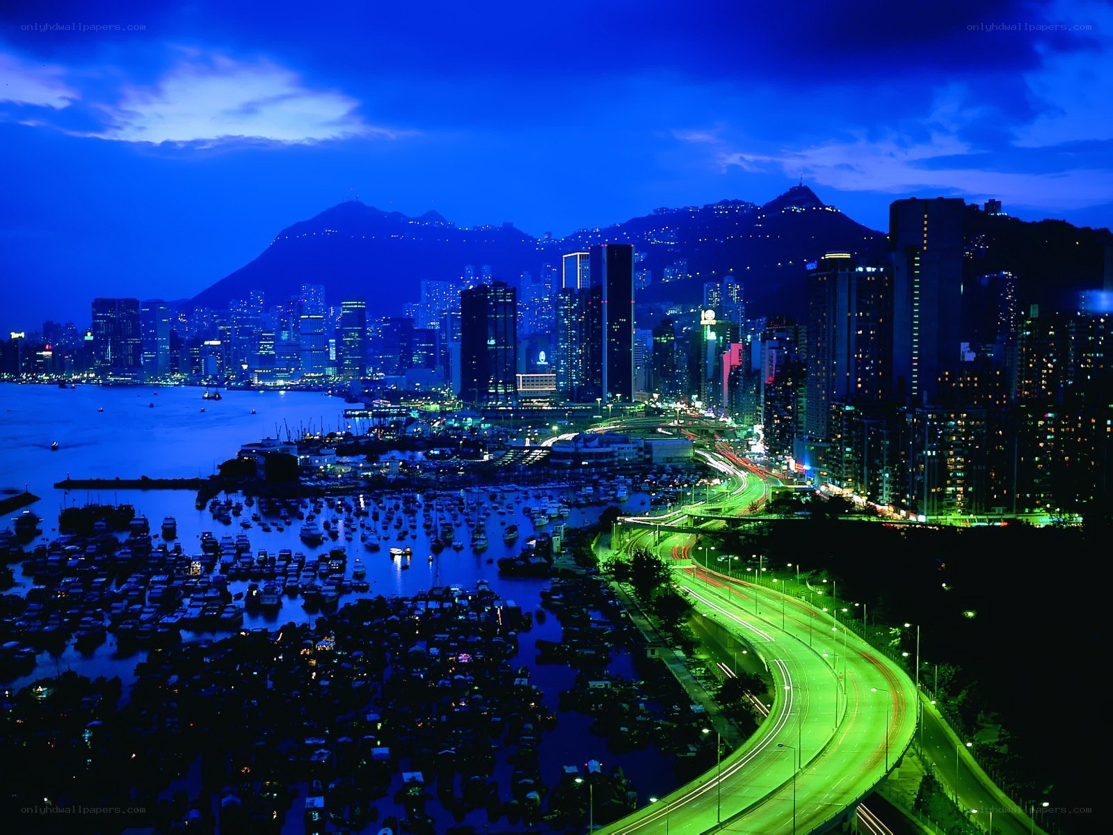 Hong Kong at night