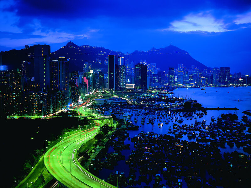 Hong Kong at night