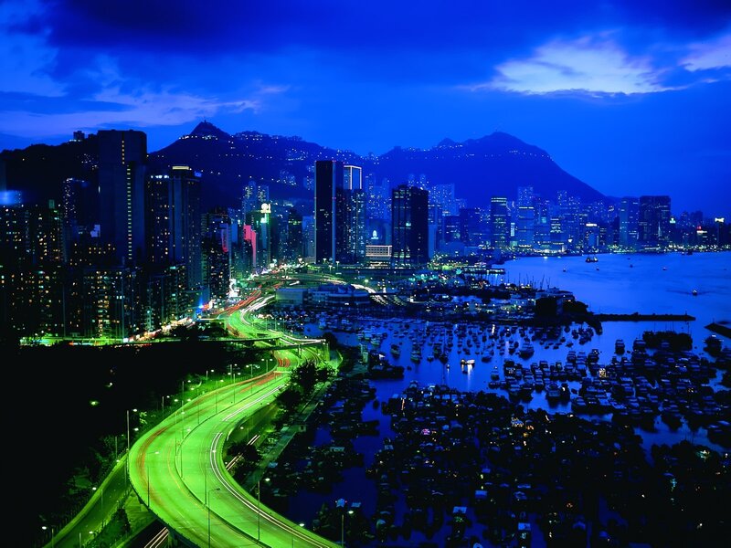 Hong Kong at night