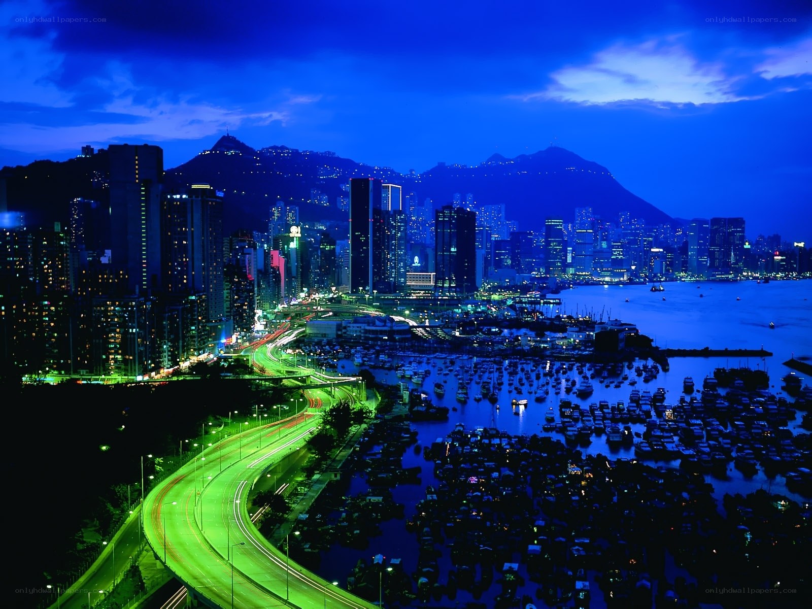 Hong Kong at night