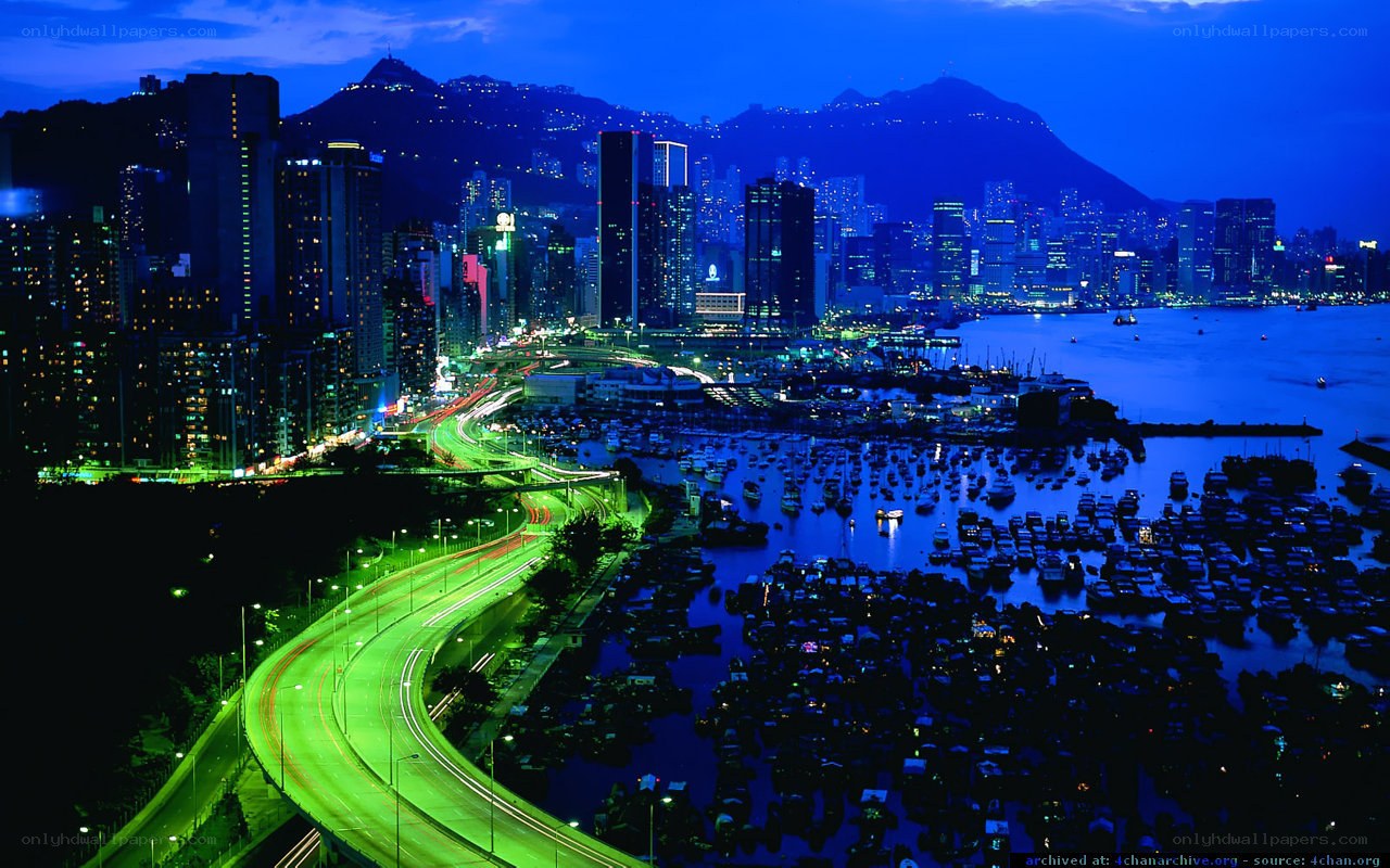 Hong Kong at night