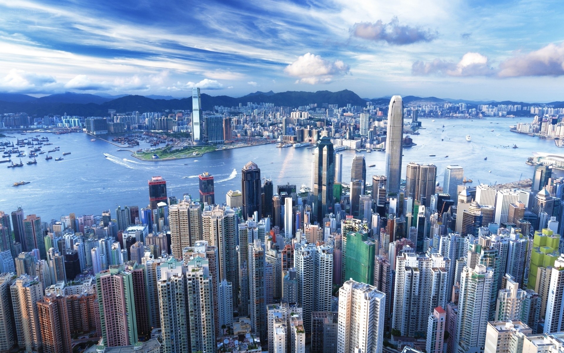 Hong Kong city skyline