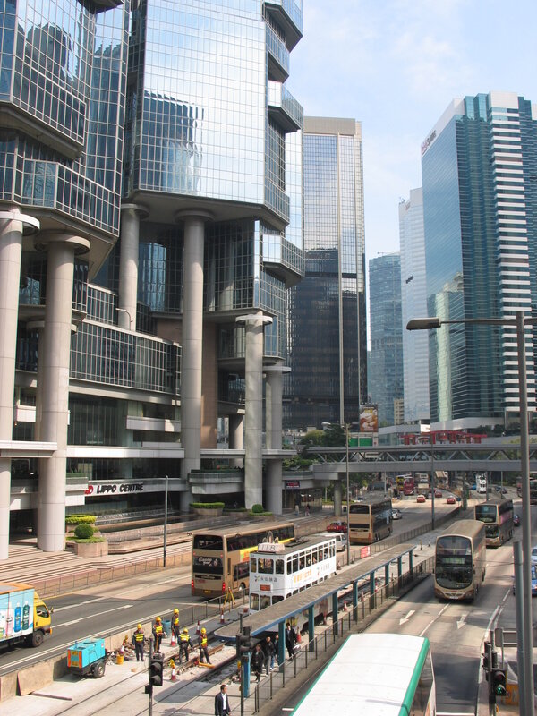 Hong Kong city street scene