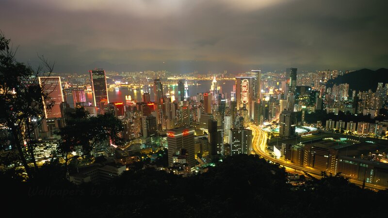 Hong Kong cityscape at night
