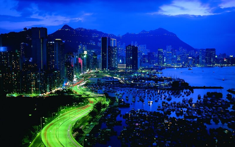 Hong Kong cityscape at night