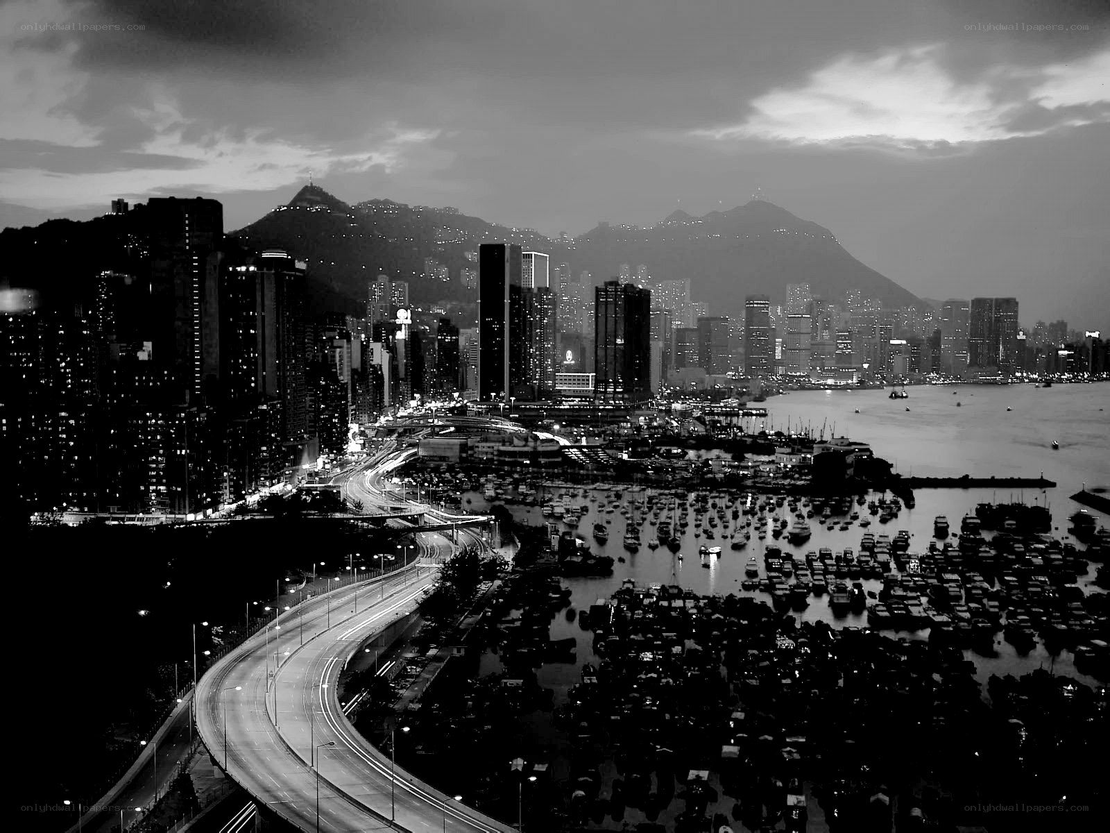 Hong Kong cityscape at night